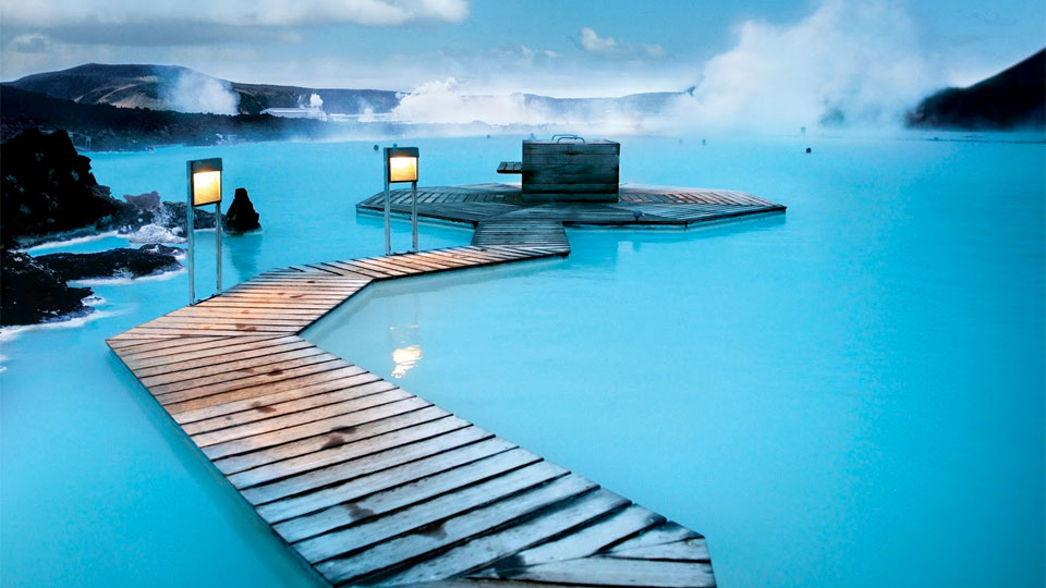 Blue Lagoon Geothermal Resort pool in Grindavík, Iceland